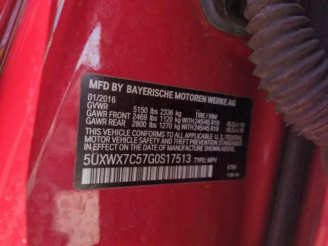 2016 BMW X3 XDRIVE35I  