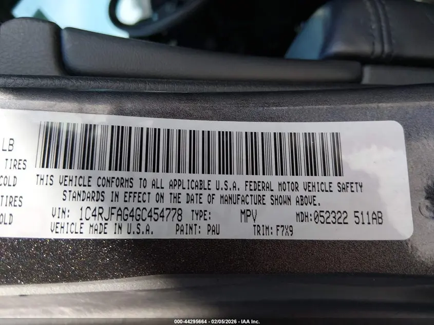 2016 JEEP GRAND CHEROKEE LAREDO