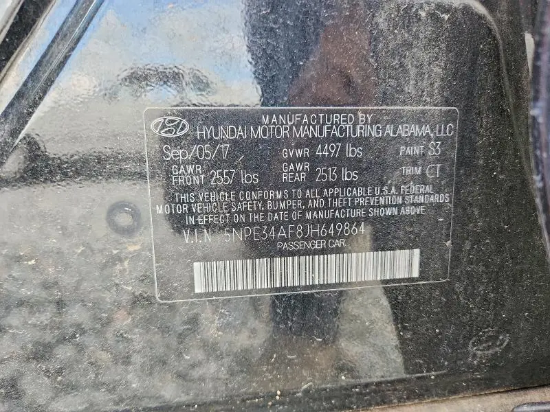 2018 HYUNDAI SONATA SEL  