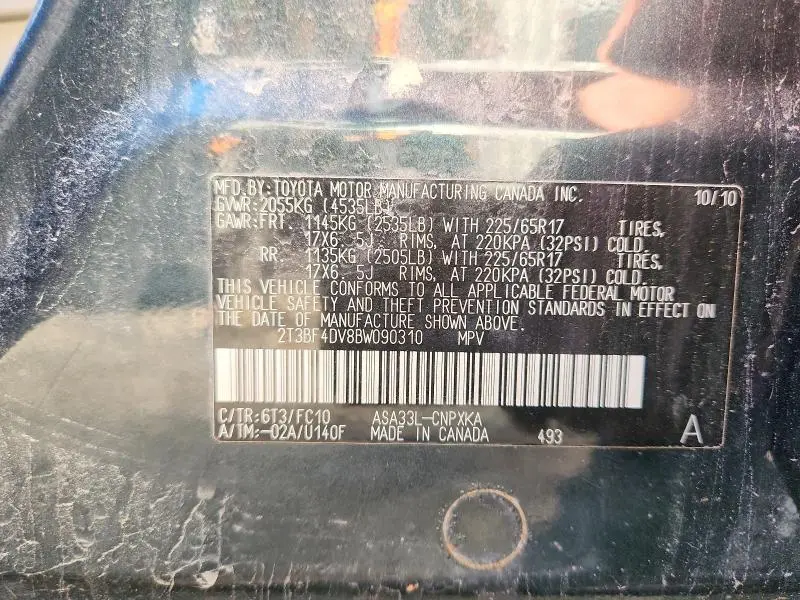 2011 TOYOTA RAV4 BASE  