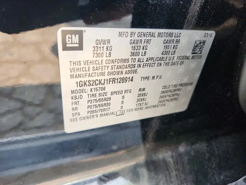 2015 GMC YUKON DENALI  