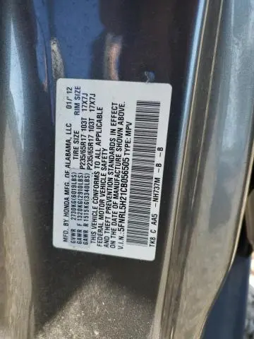 2012 HONDA ODYSSEY LX  