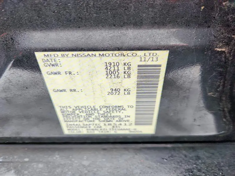 2014 NISSAN ALTIMA 2.5  