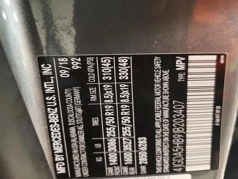 2018 MERCEDES-BENZ GLE 350 4MATIC  