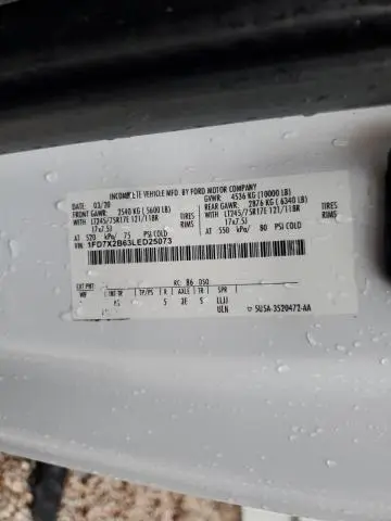 2020 FORD F250 SUPER DUTY  