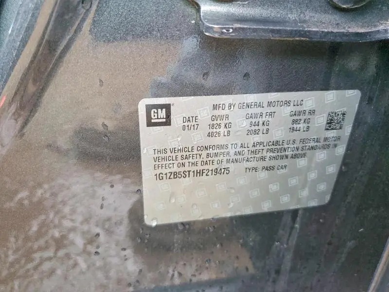 2017 CHEVROLET MALIBU LS  