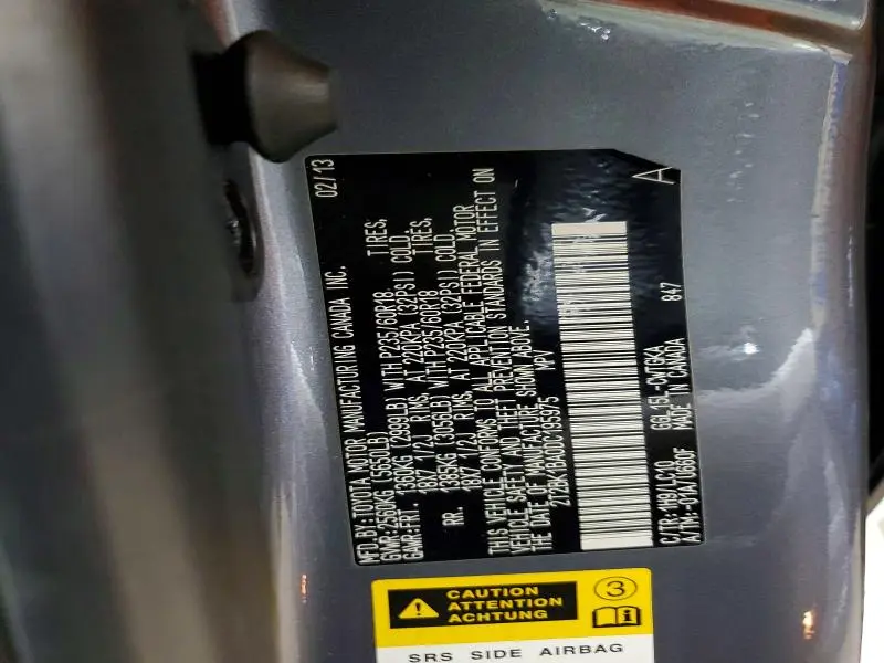 2013 LEXUS RX 350 BASE  