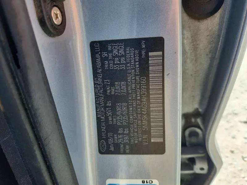 2010 HYUNDAI SANTA FE LIMITED  