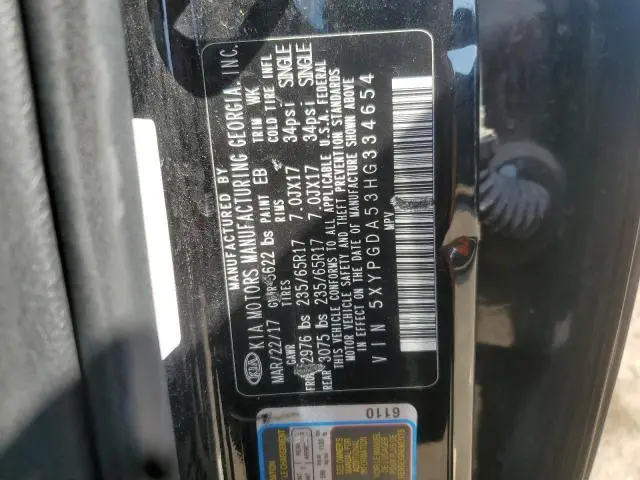 2017 KIA SORENTO LX  