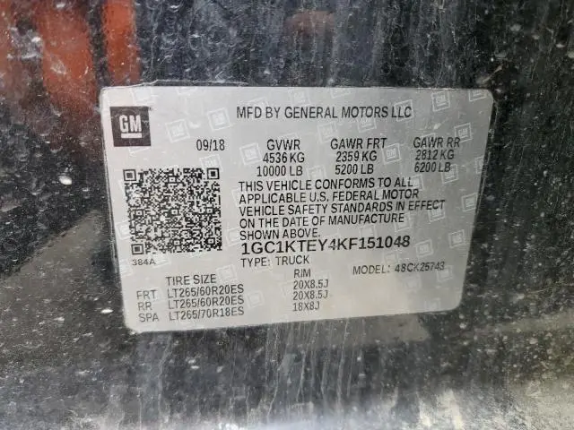 2019 CHEVROLET SILVERADO K2500 HEAVY DUTY LTZ  