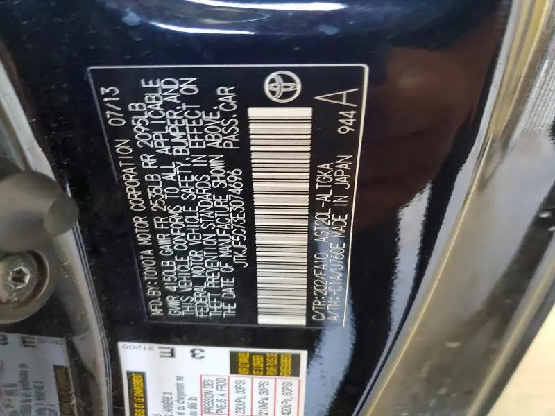 2014 TOYOTA SCION   
