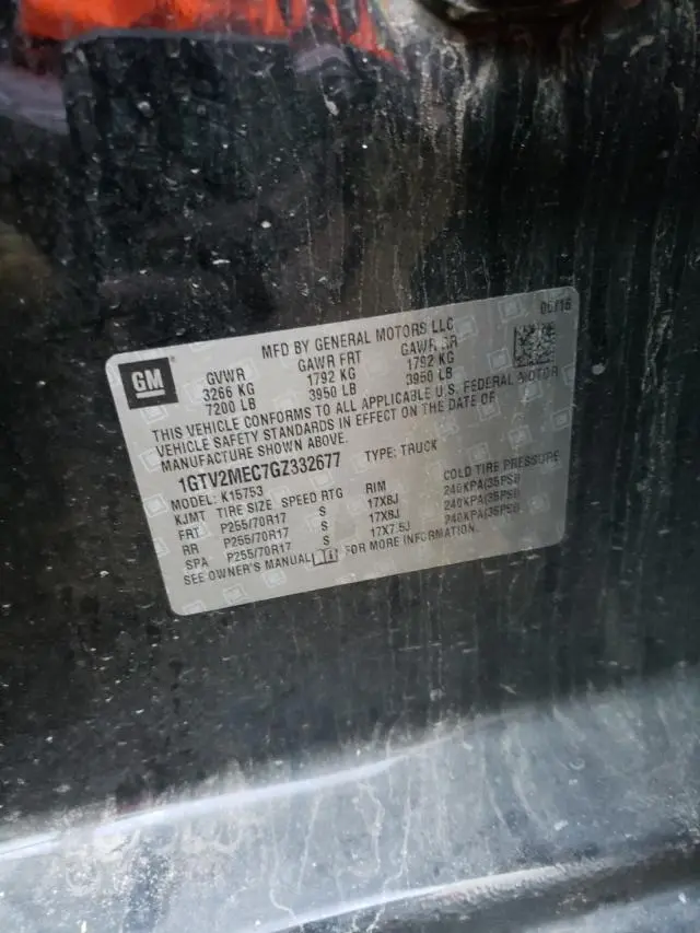 2016 GMC SIERRA K1500 SLE