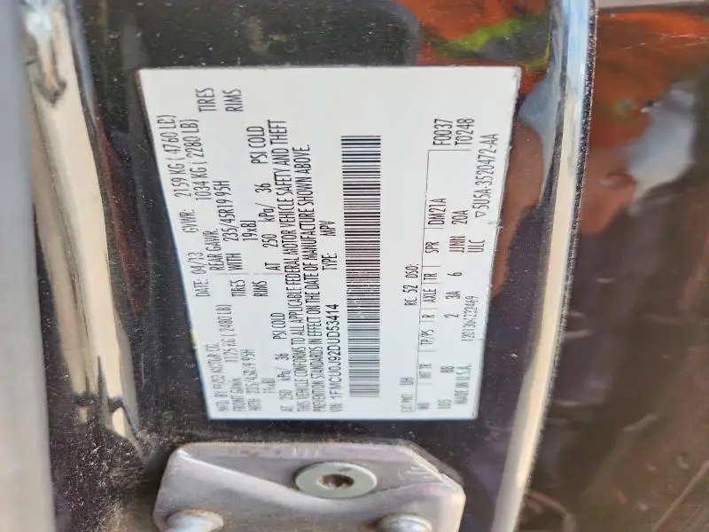 2013 FORD ESCAPE TITANIUM  
