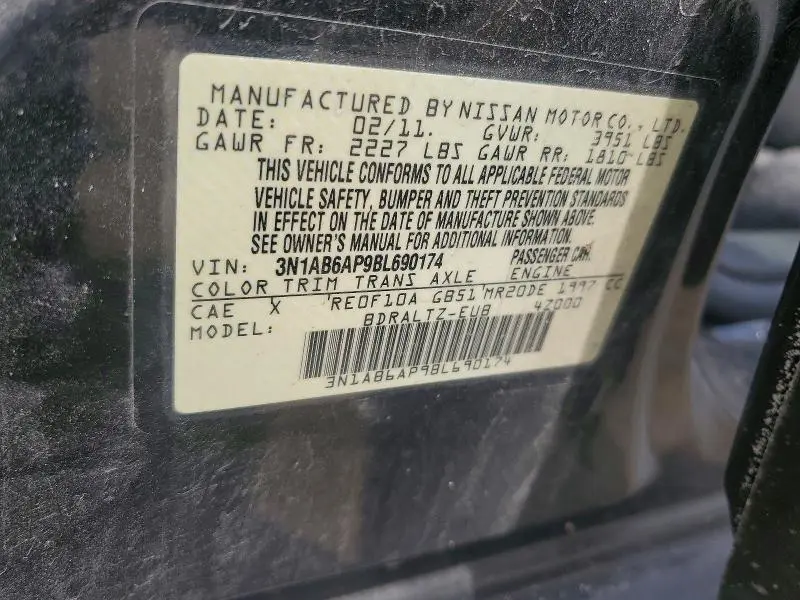 2011 NISSAN SENTRA   