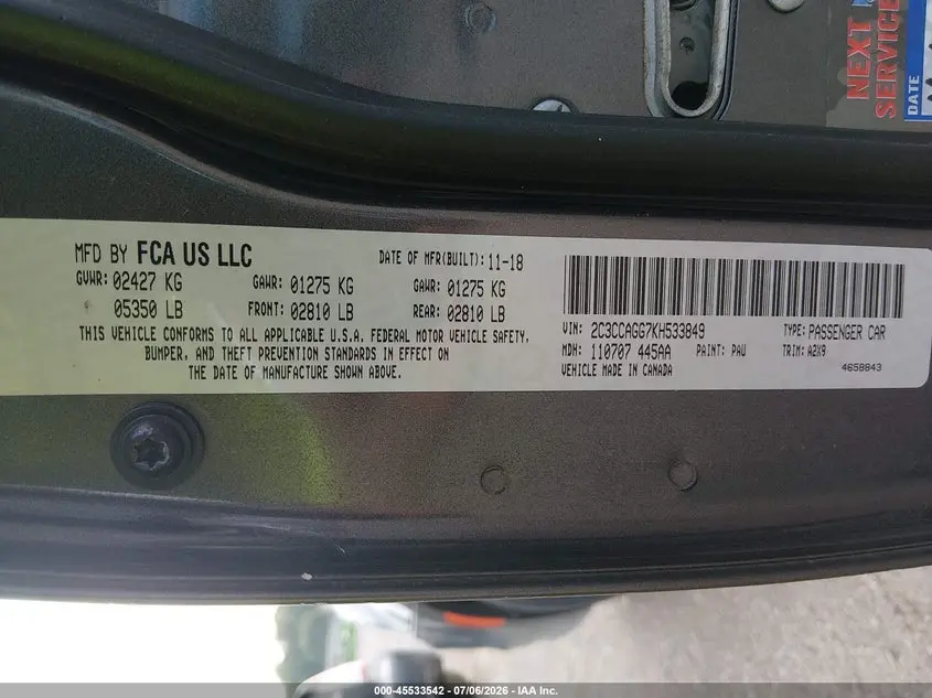 2019 CHRYSLER 300 300S AWD