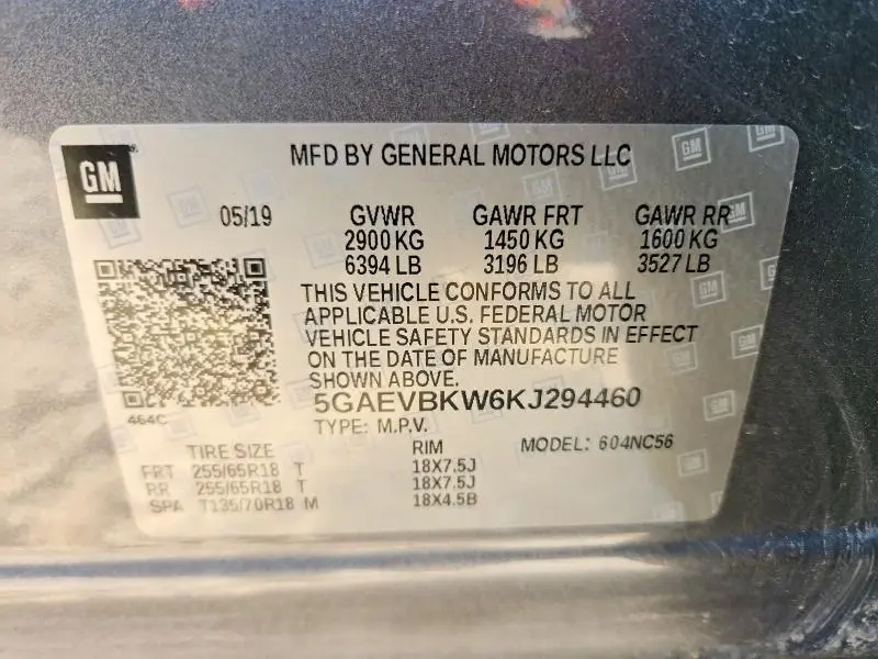 2019 BUICK ENCLAVE PREMIUM  