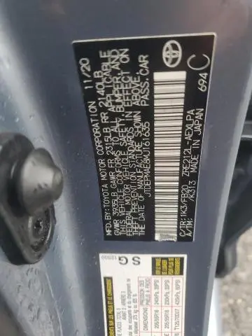 2021 TOYOTA COROLLA LE