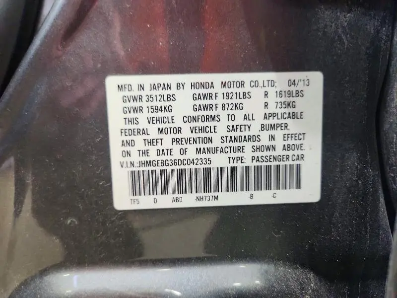 2013 HONDA FIT   