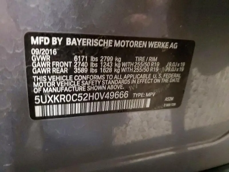 2017 BMW X5 XDRIVE35I  