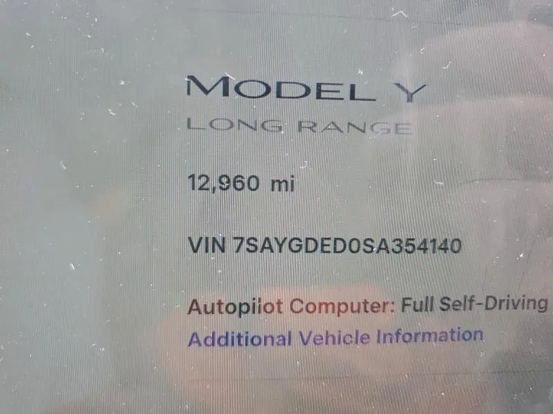 2025 TESLA MODEL Y   