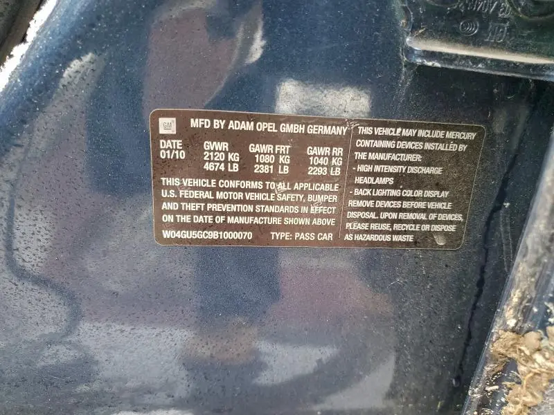 2011 BUICK REGAL CXL  