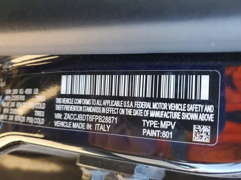 2015 JEEP RENEGADE LIMITED  