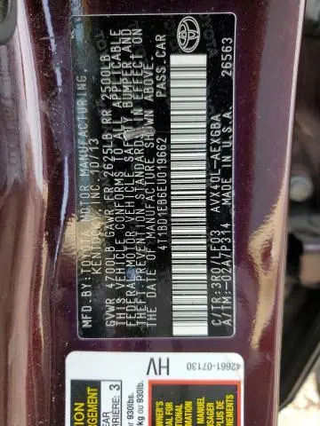 2014 TOYOTA AVALON HYBRID  