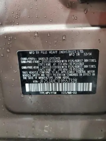 2015 SUBARU FORESTER 2.5I LIMITED