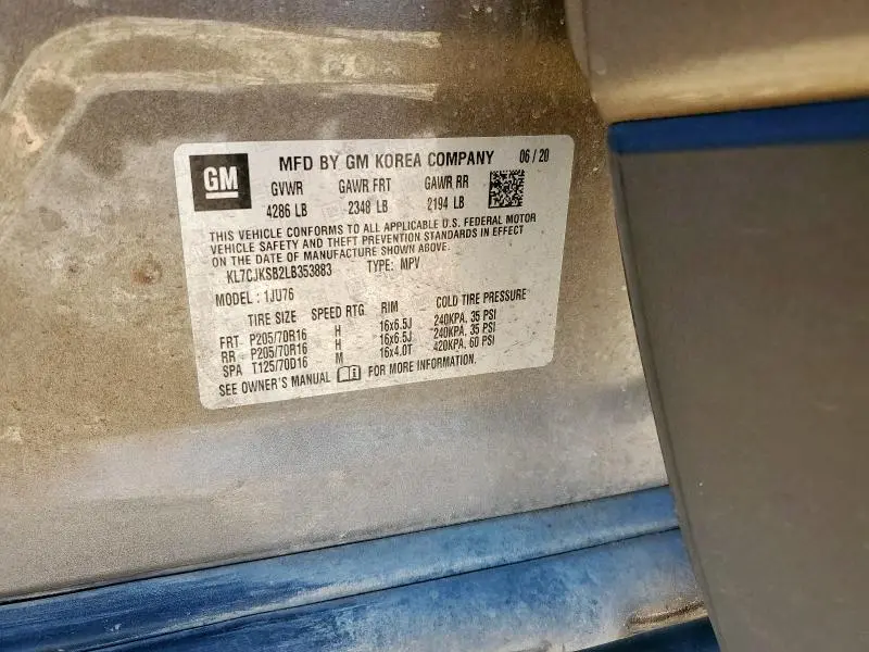 2020 CHEVROLET TRAX LS  