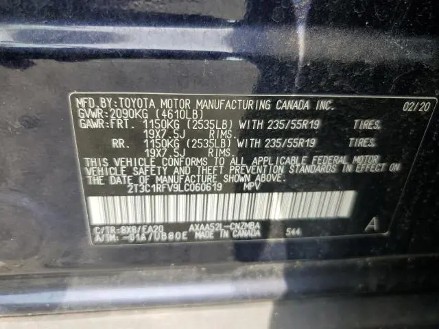 2020 TOYOTA RAV4 XLE PREMIUM  