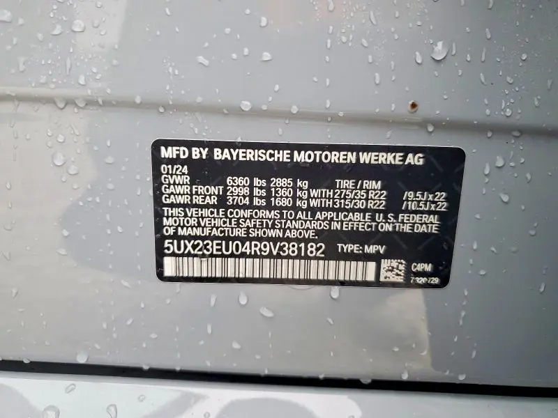 2024 BMW X5 XDRIVE40I  