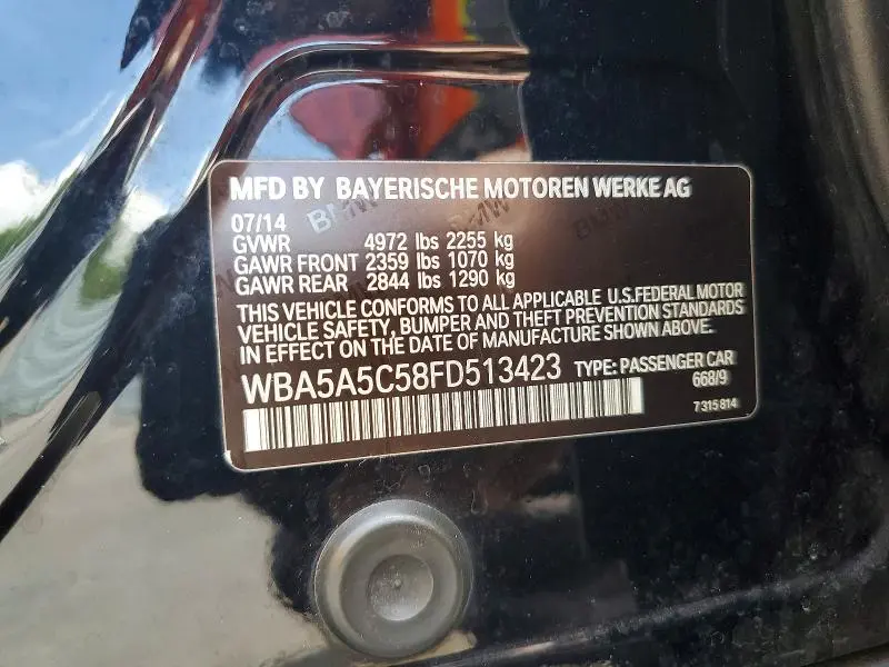 2015 BMW 528 I  