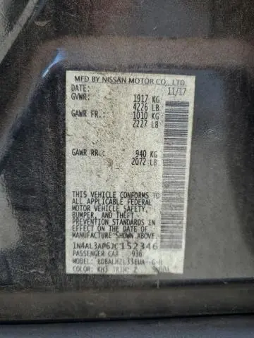 2018 NISSAN ALTIMA 2.5  