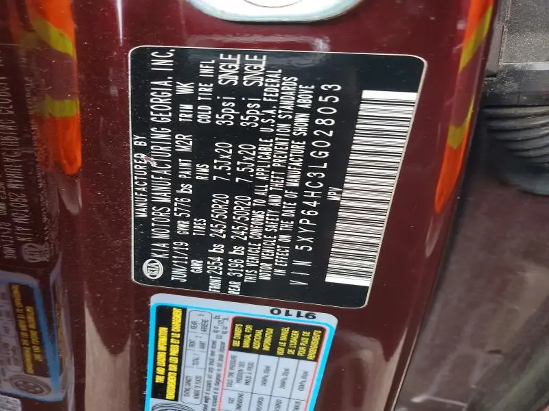 2020 KIA TELLURIDE S  