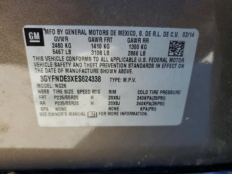 2014 CADILLAC SRX PREMIUM COLLECTION  