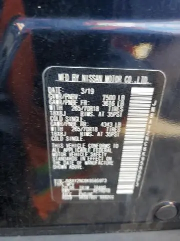 2019 NISSAN ARMADA SV  