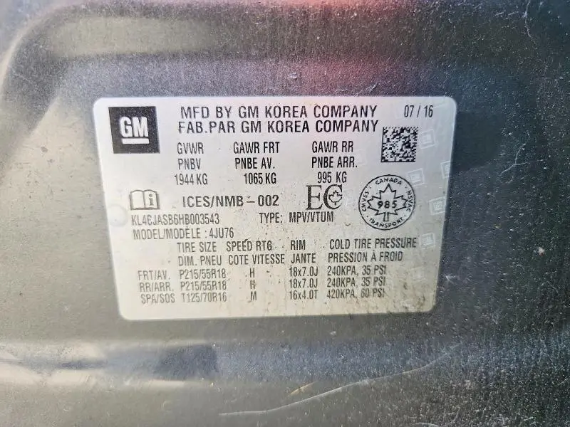2017 BUICK ENCORE PREFERRED  