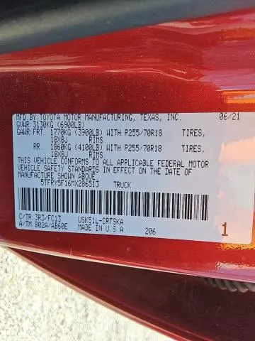 2021 TOYOTA TUNDRA DOUBLE CAB SR