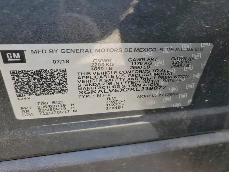 2019 GMC TERRAIN SLT  