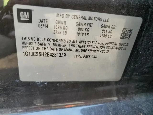 2014 CHEVROLET SONIC LT  