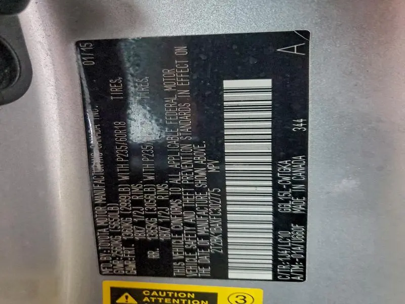 2015 LEXUS RX 350 BASE  