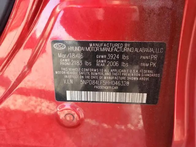 2017 HYUNDAI ELANTRA SE  