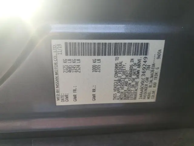 2020 NISSAN MAXIMA SV  