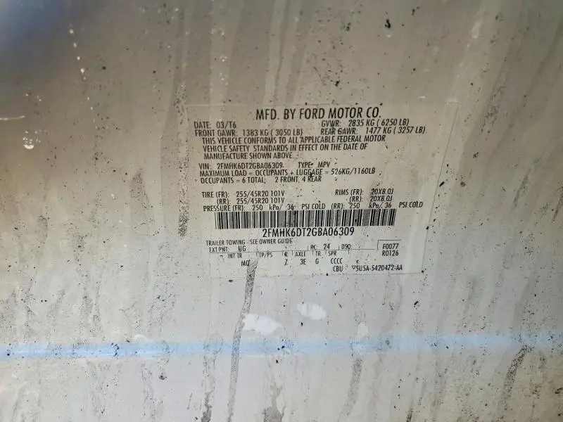2016 FORD FLEX LIMITED  