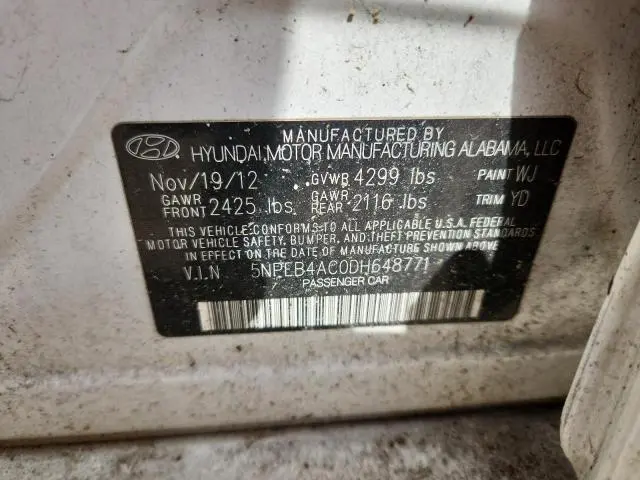 2013 HYUNDAI SONATA GLS  
