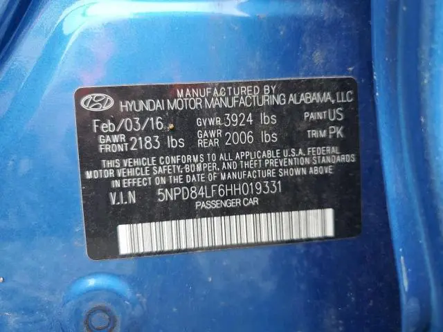2017 HYUNDAI ELANTRA SE  