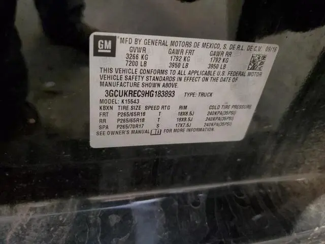 2017 CHEVROLET SILVERADO K1500 LT  