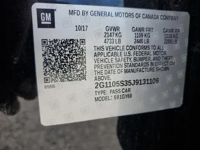 2018 CHEVROLET IMPALA LT  