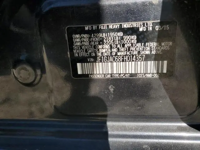 2015 SUBARU IMPREZA PREMIUM  