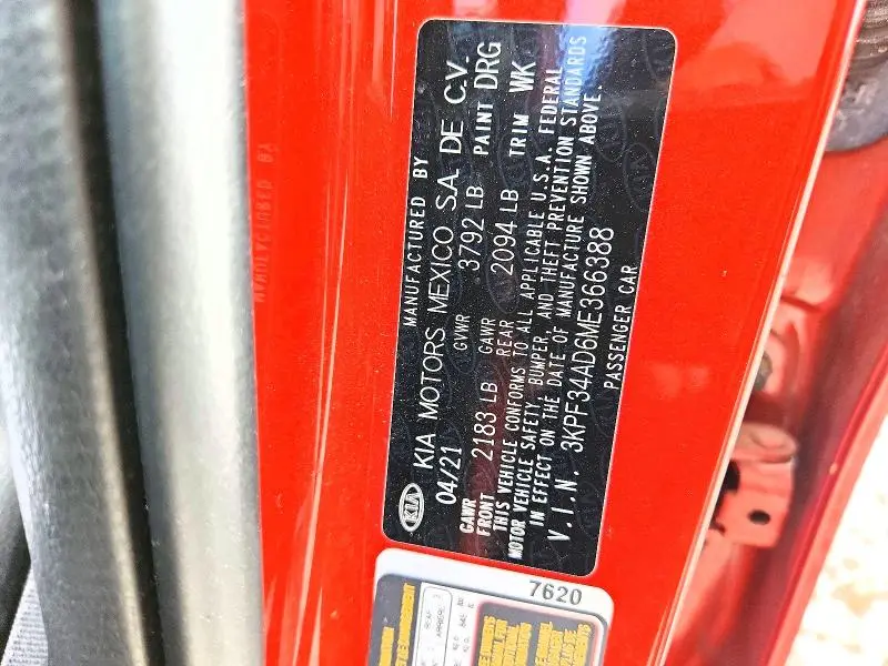 2021 KIA FORTE GT LINE  